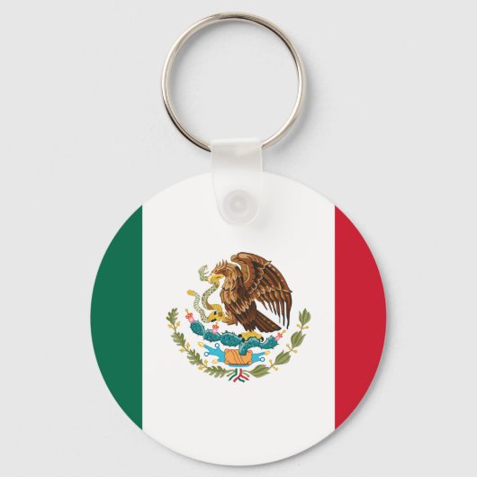 Mexicaanse vlag - vlag van Mexico Sleutelhanger (Voorkant)