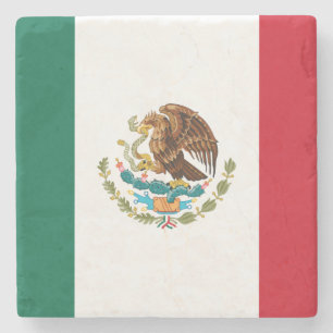 Mexicaanse vlag - vlag van Mexico Stenen Onderzetter