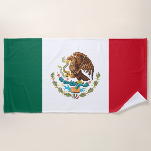 Mexicaanse vlag - vlag van Mexico Strandlaken (Voorkant)