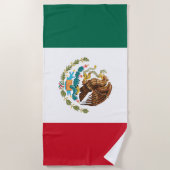 Mexicaanse vlag - vlag van Mexico Strandlaken (Voorkant)