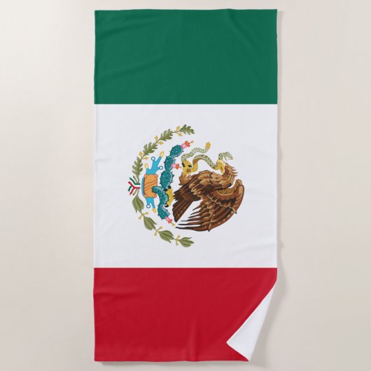 Mexicaanse vlag - vlag van Mexico Strandlaken (Voorkant)