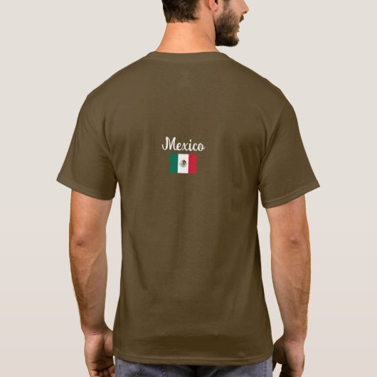 Mexicaanse vlag, Vlag van Mexico T-shirt (Achterkant)