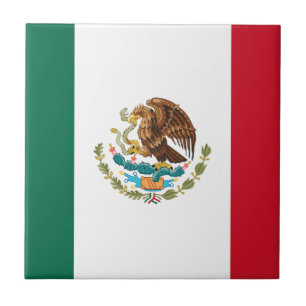 Mexicaanse vlag - vlag van Mexico Tegeltje
