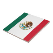 Mexicaanse vlag - vlag van Mexico Tegeltje (Zijkant)
