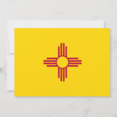 Mexicaanse vlag, vlag van New Mexico bruiloft Kaart (Achterkant)