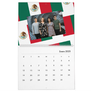 Mexicaanse vlag Voeg je foto toe 2026 Kalender