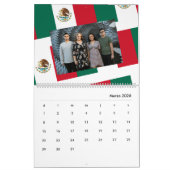 Mexicaanse vlag Voeg je foto toe 2026 Kalender (Mar 2026)