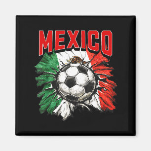 Mexicaanse vlag voetbal Mexico trots futbol famili Magneet