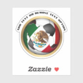 Mexicaanse vlag Voetbal Sticker (Vel)