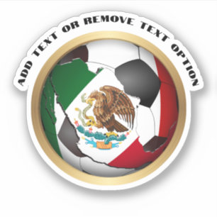 Mexicaanse vlag Voetbal Sticker