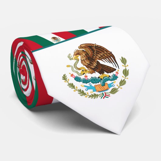 Mexicaanse vlag & wapen, Vlag van Mexico Stropdas (Opgerold)