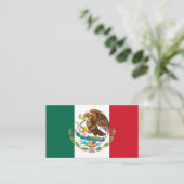 Mexicaanse vlag & wapen, Vlag van Mexico Visitekaartje (Staand voorkant)