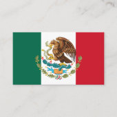 Mexicaanse vlag & wapen, Vlag van Mexico Visitekaartje (Voorkant)
