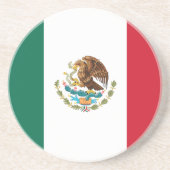 Mexicaanse vlag zandsteen onderzetter (Voorkant)