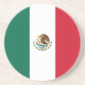 Mexicaanse vlag zandsteen onderzetter (Voorkant)