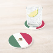 Mexicaanse vlag zandsteen onderzetter (Zijkant)