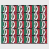 Mexicaanse vlag zwaaien cadeaupapier (Vlak)