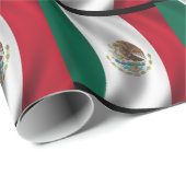 Mexicaanse vlag zwaaien cadeaupapier (Rol Hoek)