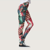 Mexicaanse vlaggen en Amerikaanse vlaggen Leggings (Rechts)