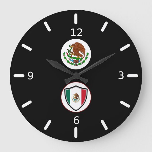 Mexicaanse vlaggen grote klok (Voorkant)