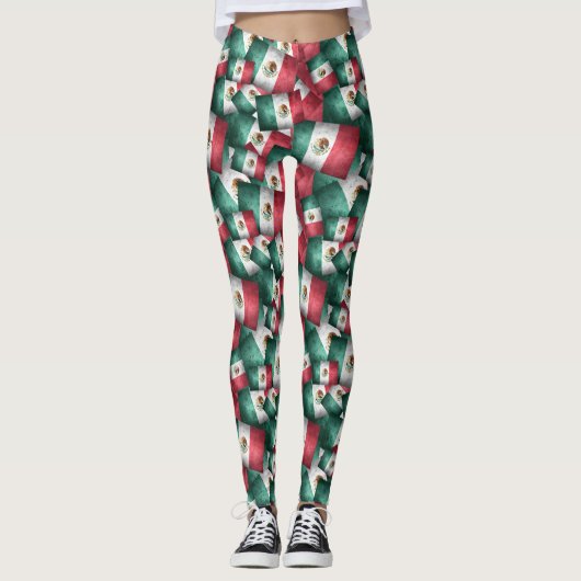 Mexicaanse vlaggen leggings (Voorkant)