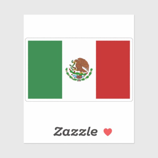 Mexicaanse vlaggen sticker (Vel)