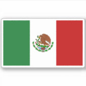 Mexicaanse vlaggen sticker (Voorkant)