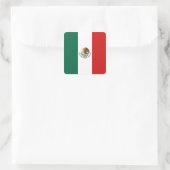 Mexicaanse vlaggen vierkante sticker (Tas)