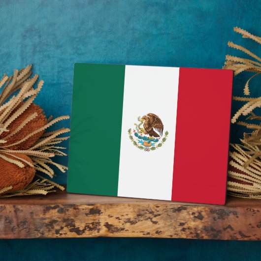 Mexicaanse vlaggenPlaque Fotoplaat (Zijkant)