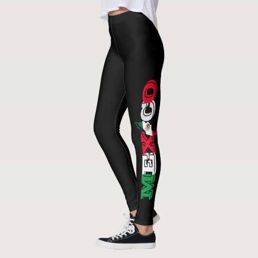 mexicaanse vlagland - pride vrouwen mode strak leggings (Links)