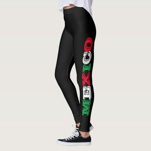 mexicaanse vlagland pride yoga geschikt voor mode  leggings (Links)