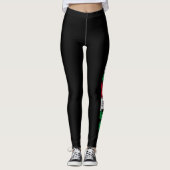mexicaanse vlagland pride yoga geschikt voor mode  leggings (Voorkant)