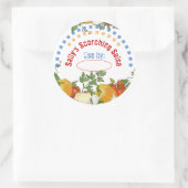 Mexicaanse voedingsalsa ingrediënten inmaaklabel ronde sticker (Tas)