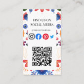 Mexicaanse voedingsfruit deli markeert een dag doo visitekaartje (Achterkant)