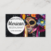 Mexicaanse voedingsvruchten deli markeert een dag  visitekaartje (Voorkant)