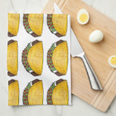 Mexicaanse voedselfoto Taco Tacos Print Kitchen To Theedoek (Quarter Fold)