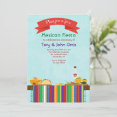 Mexicaanse voedseluitnodiging kaart (Staand voorkant)