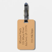 Mexicaanse voedselzwarte Bean Enchiladas Tex Mex F Bagagelabel (Achterkant verticaal)