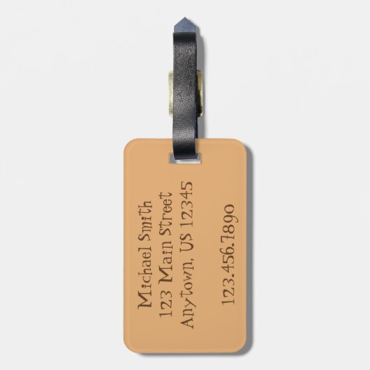 Mexicaanse voedselzwarte Bean Enchiladas Tex Mex F Bagagelabel (Achterkant verticaal)