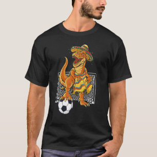 Mexicaanse Voetbal Rex Dinosaur Mexico Futbol 202 T-shirt