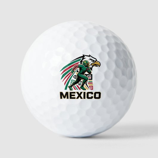 Mexicaanse Voetbaladelaar Nationale Trots Actie Ku Golfballen (Voorkant)
