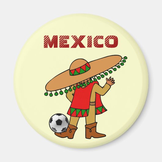 Mexicaanse voetballer futbol magneet (Voorkant)