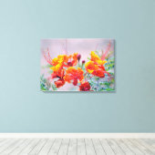 Mexicaanse vogel van het Paradijs Canvas Afdruk (Insitu (Houten vloer))