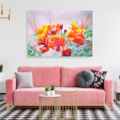 Mexicaanse vogel van het Paradijs Canvas Afdruk (Insitu (Woonkamer))