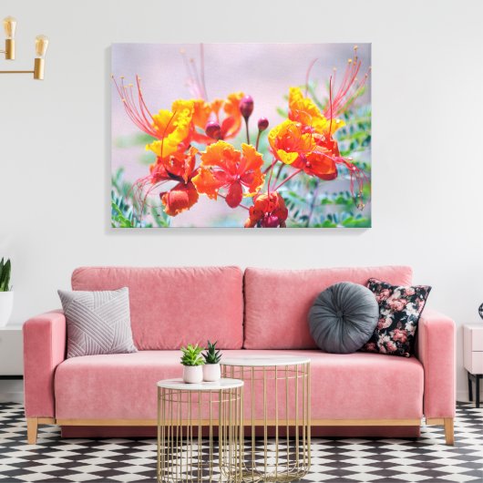 Mexicaanse vogel van het Paradijs Canvas Afdruk (Insitu (Woonkamer))