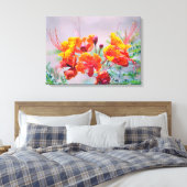 Mexicaanse vogel van het Paradijs Canvas Afdruk (Insitu (Slaapkamer))