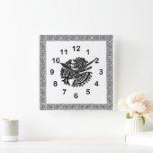 Mexicaanse vogelmotif wandklok (Huis)