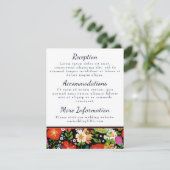 Mexicaanse volks kunst bruiloft informatiekaartje (Staand voorkant)