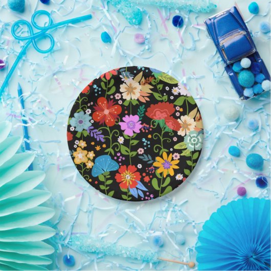 Mexicaanse volks kunst bruiloft papieren bordje (Feest)