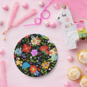 Mexicaanse volks kunst bruiloft papieren bordje (Feest)